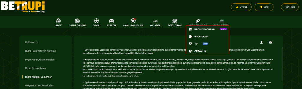 betrupi sosyal medya